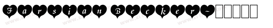 Farsian Becker字体转换